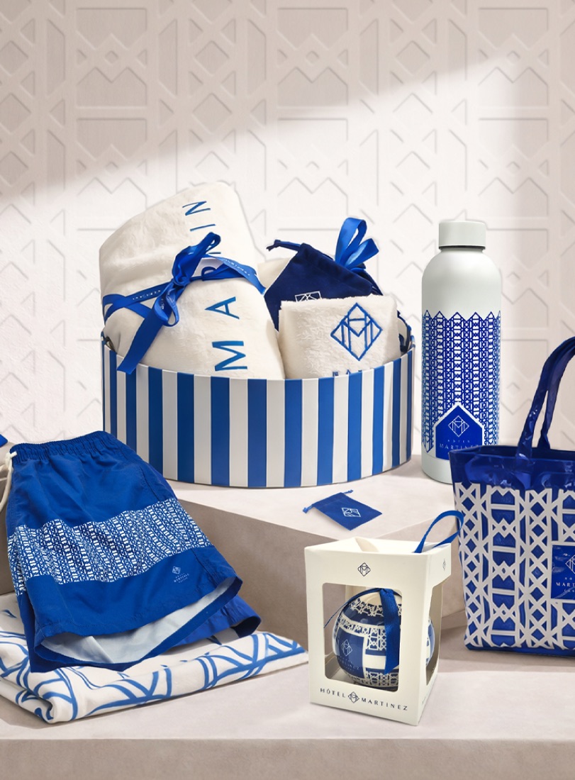 Collection d'objets personnalisés pour un hôtel